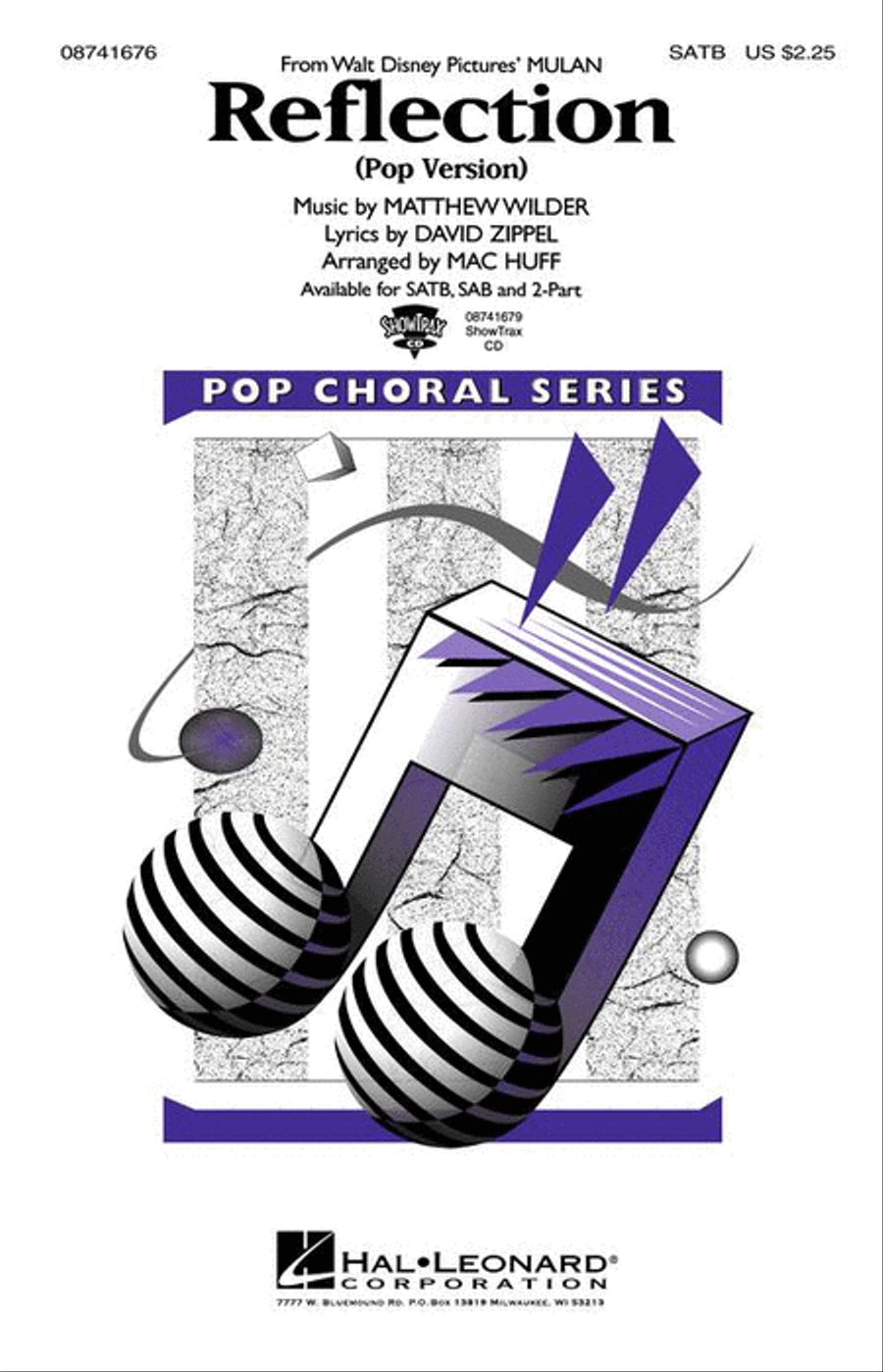 Reflection (Pop Version) 4-Part scores gallery preview page 2