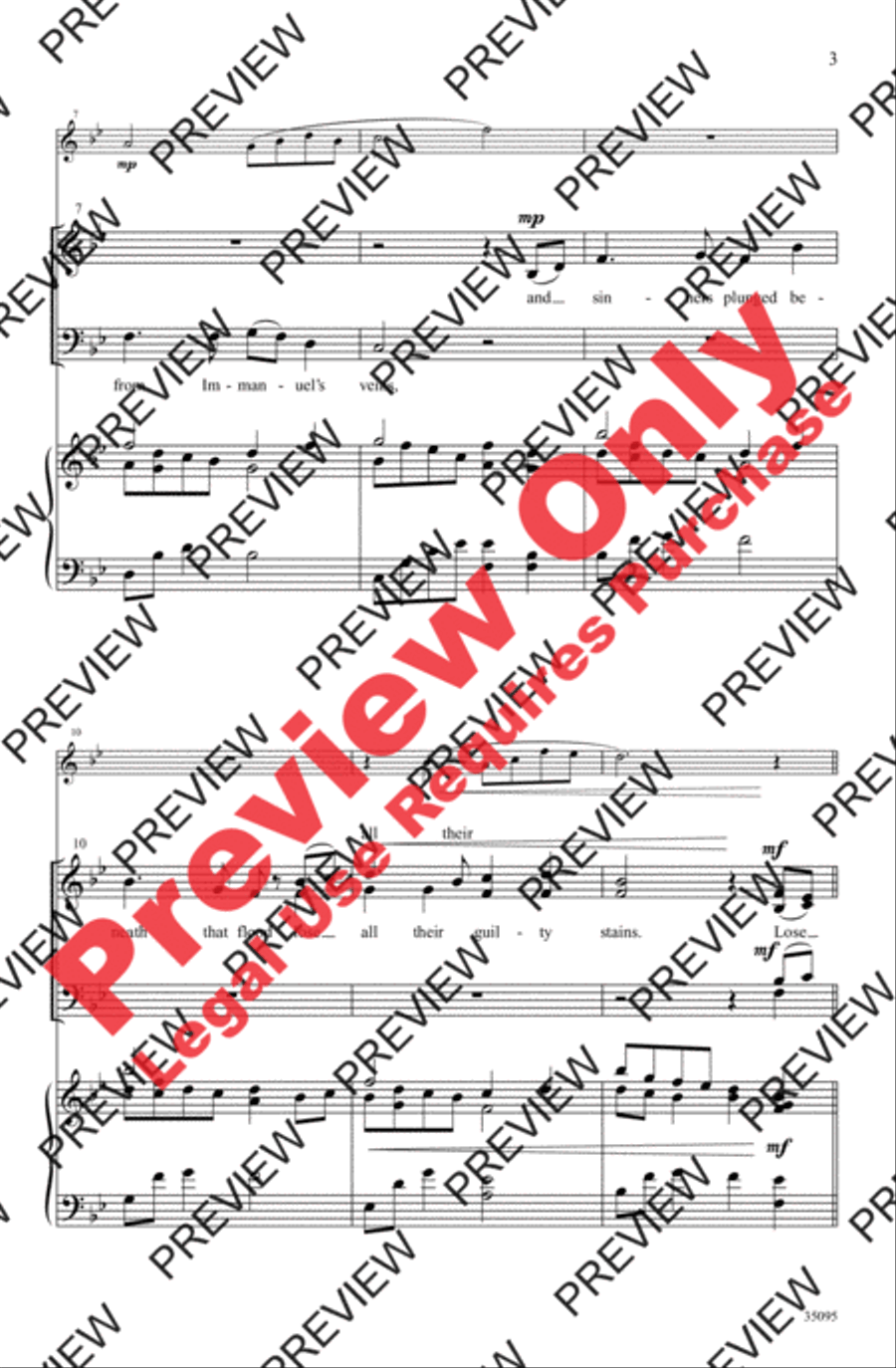 Cleansing Fountain 4-Part scores gallery preview page 3
