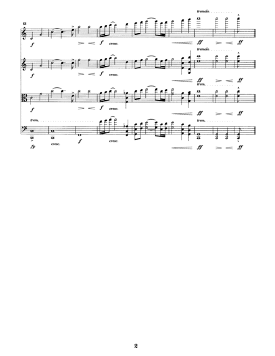 Thus Spoke Zarathustra String Quartet scores gallery preview page 2