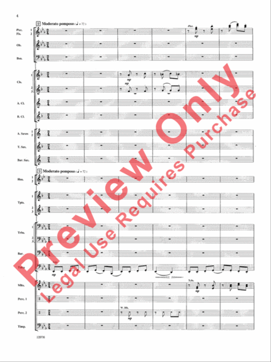 Fantasy on Yankee Doodle Concert Band scores gallery preview page 5