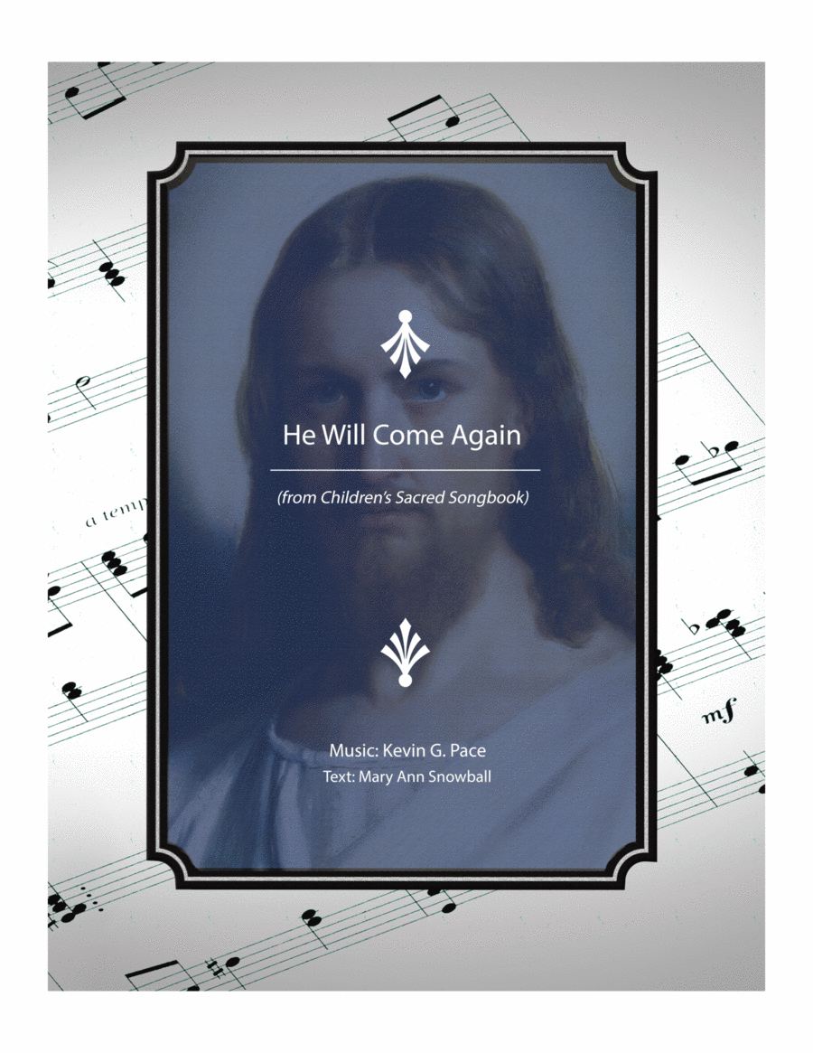 He Will Come Again - sacred song for children Unison Choir scores gallery preview page 1