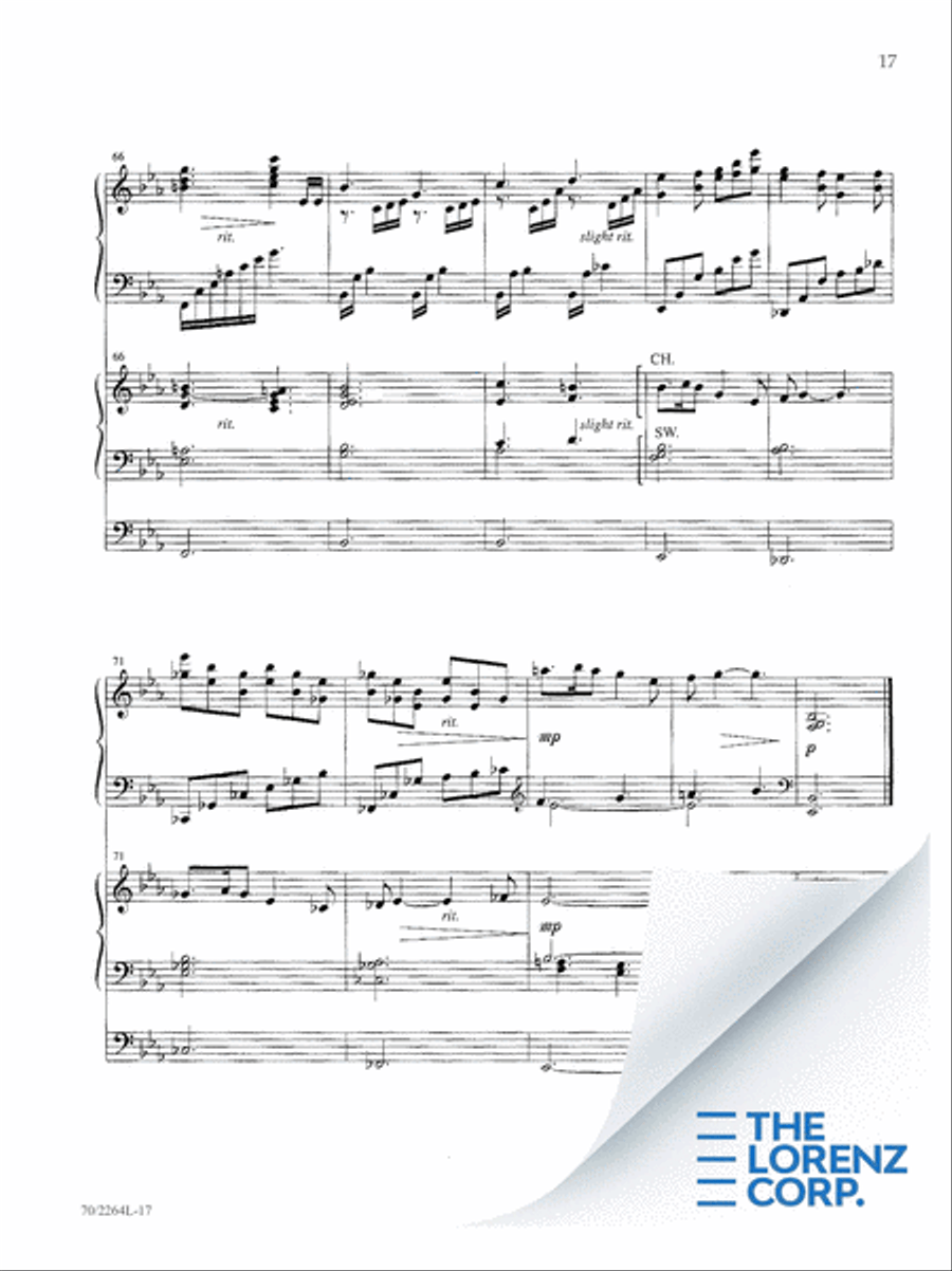 O for a Thousand Tongues Organ scores gallery preview page 18