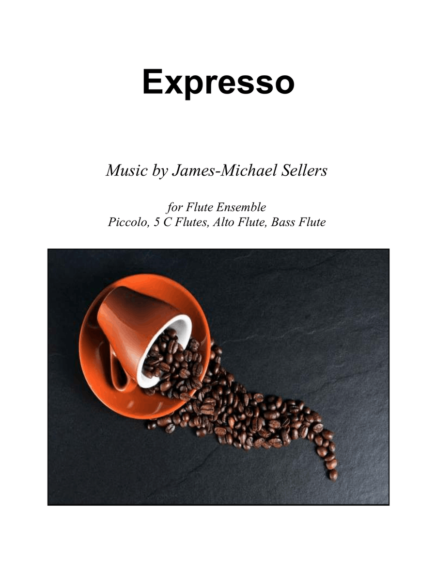 Expresso (for Expandable Flute Choir) Flute Choir scores gallery preview page 1