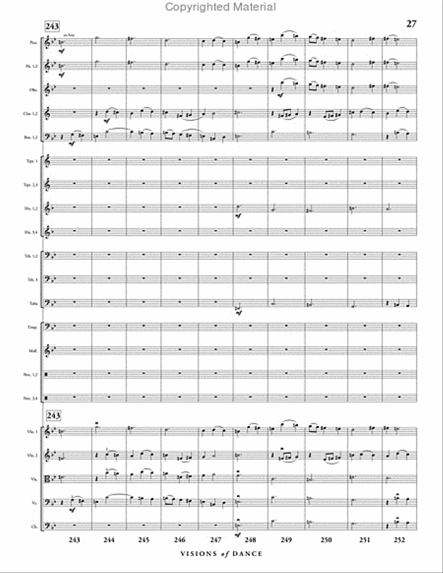 Visions of Dance Full Orchestra scores gallery preview page 28
