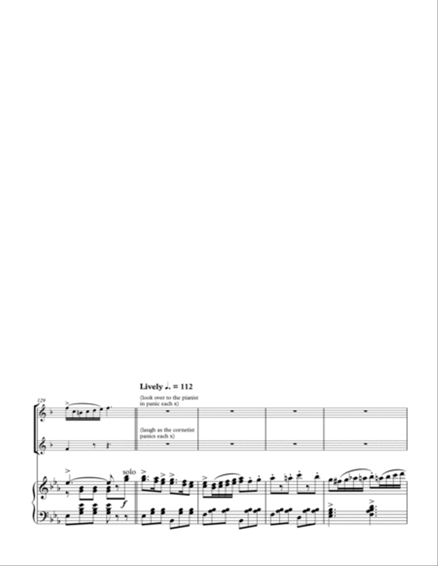 The Carnival of Venice for Cornet and Trumpet Duo with Piano accompaniment Brass Duet scores gallery preview page 8