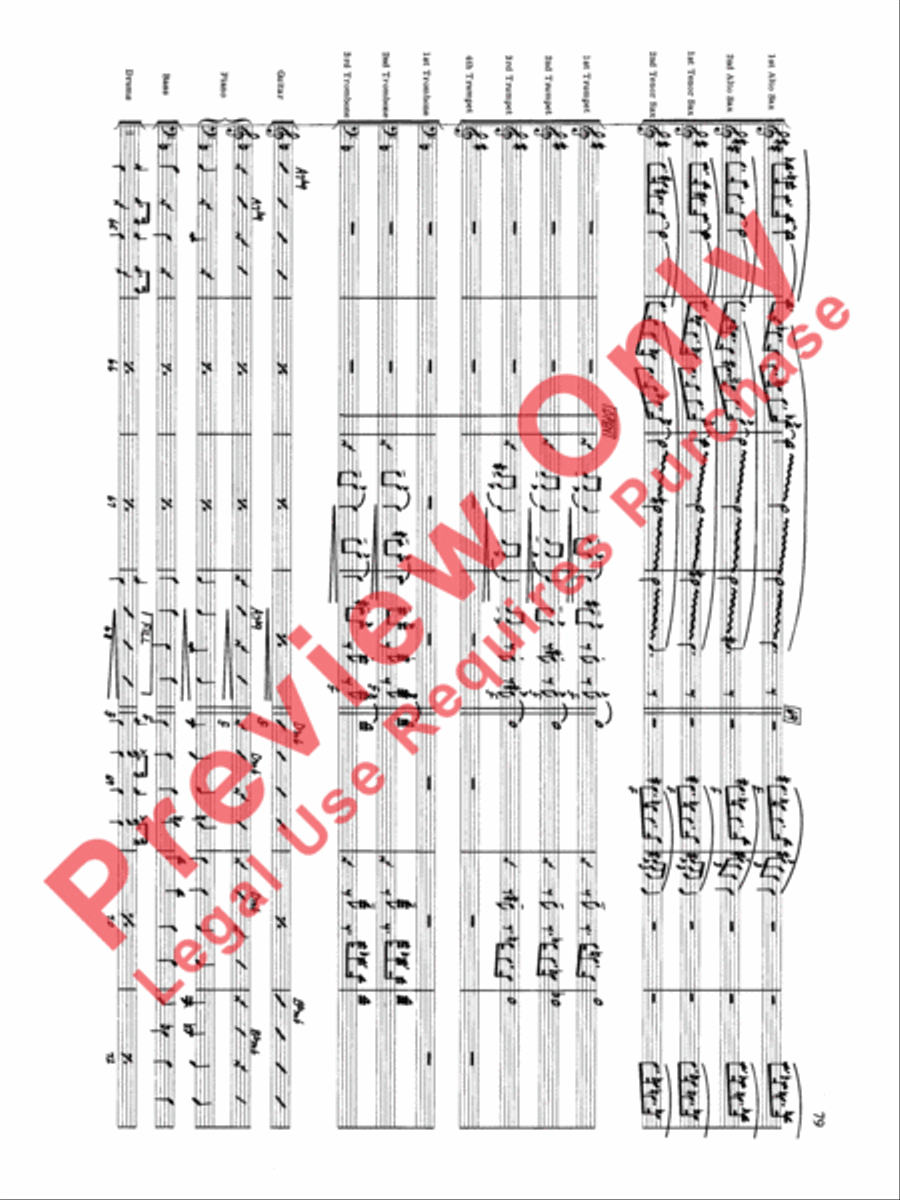 Original Big Band Sounds Big Band scores gallery preview page 80