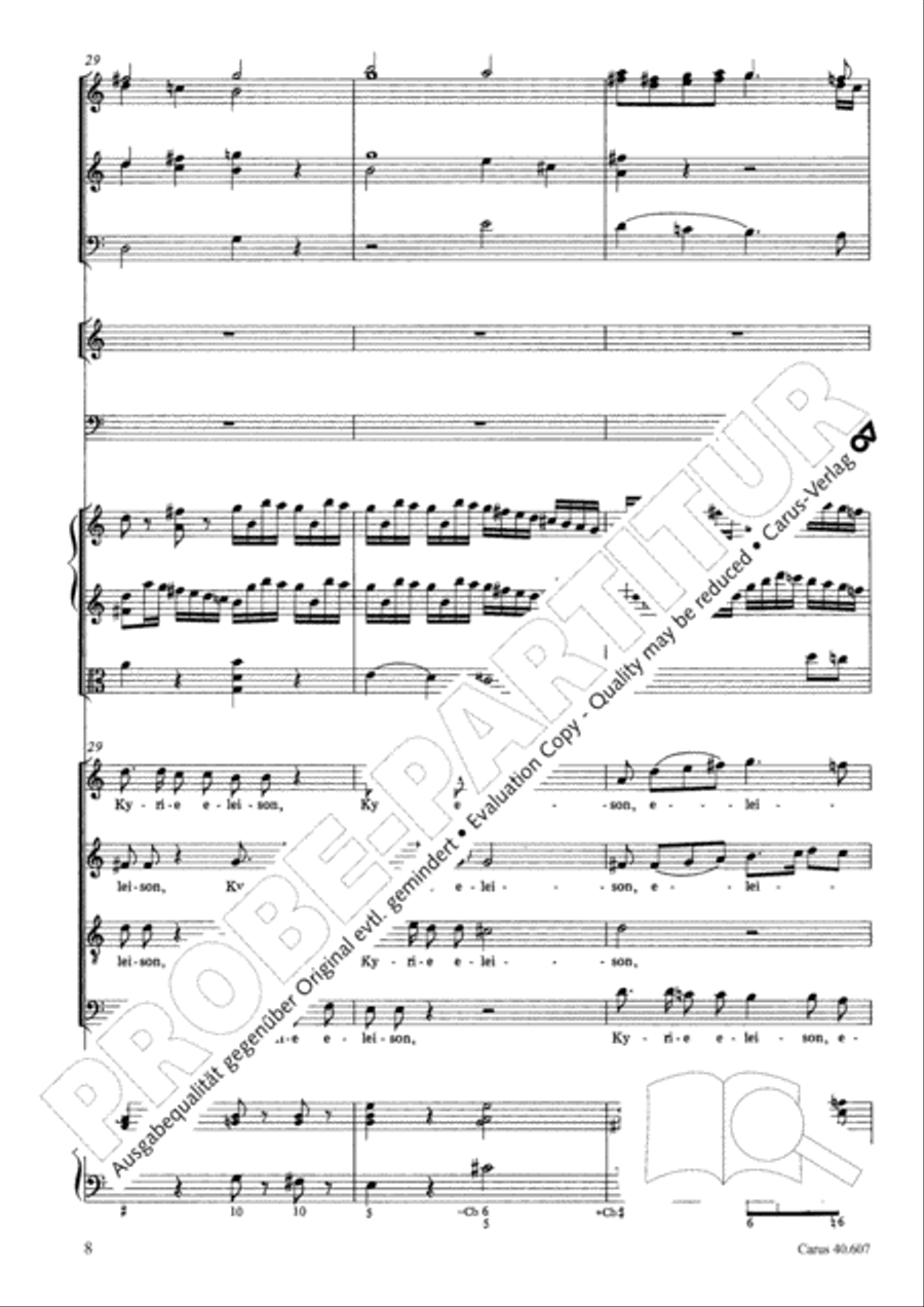 Mass in time of war (Missa in tempore belli) 4-Part scores gallery preview page 19