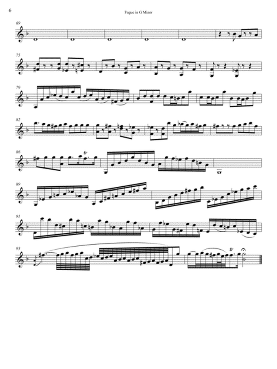 Bachfor2 Volume 1, Three Fugues, Violin 1, clean version