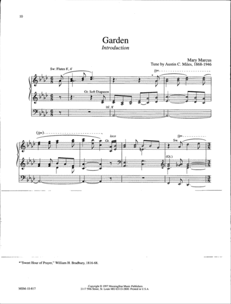 Ten Hymn Enhancements Organ scores gallery preview page 6