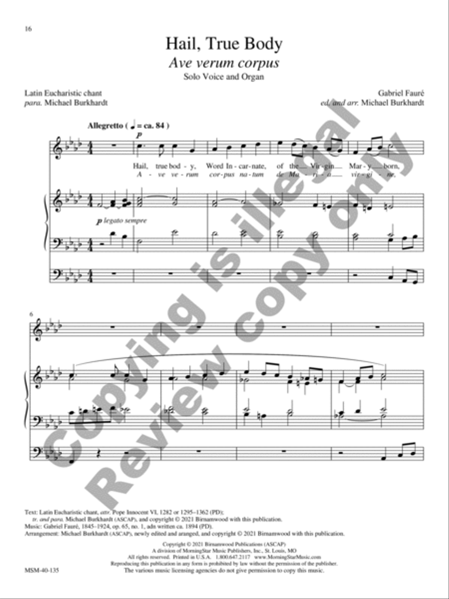 Classical Solos for the Church Year High Voice scores gallery preview page 10