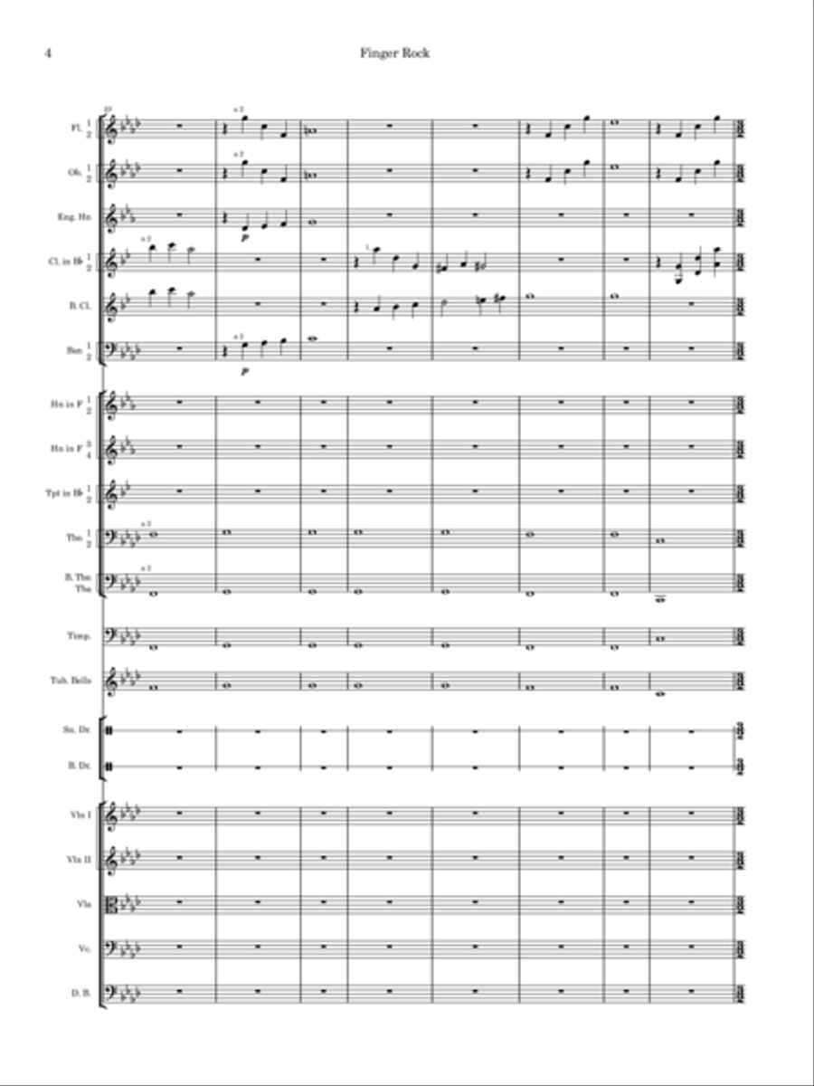 Finger Rock Full Orchestra scores gallery preview page 4