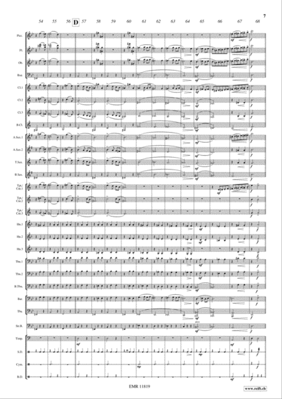 Waltz from Masquerade Concert Band scores gallery preview page 8