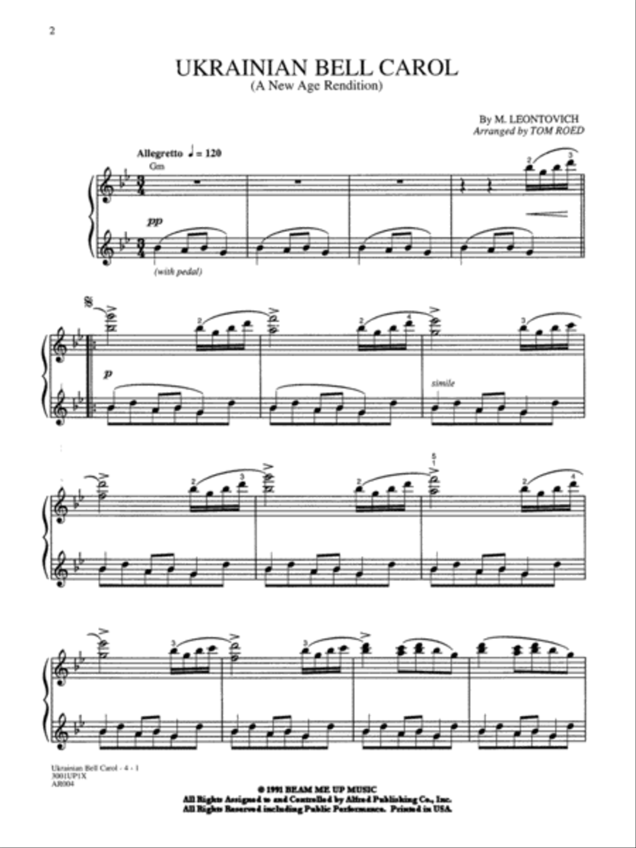 Ukrainian Bell Carol Ukrainian Bell Carol Piano Solo scores gallery preview page 2