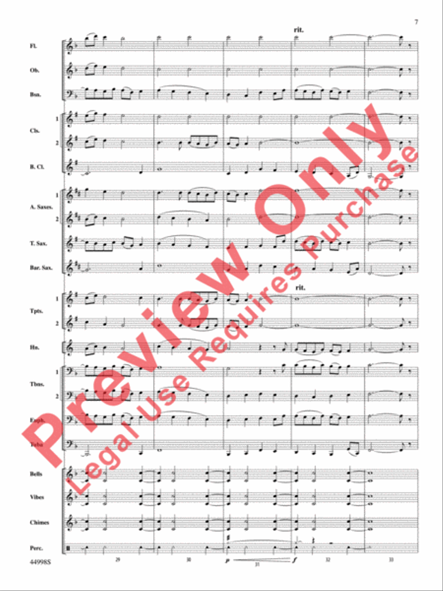 Ave Maria Concert Band scores gallery preview page 8