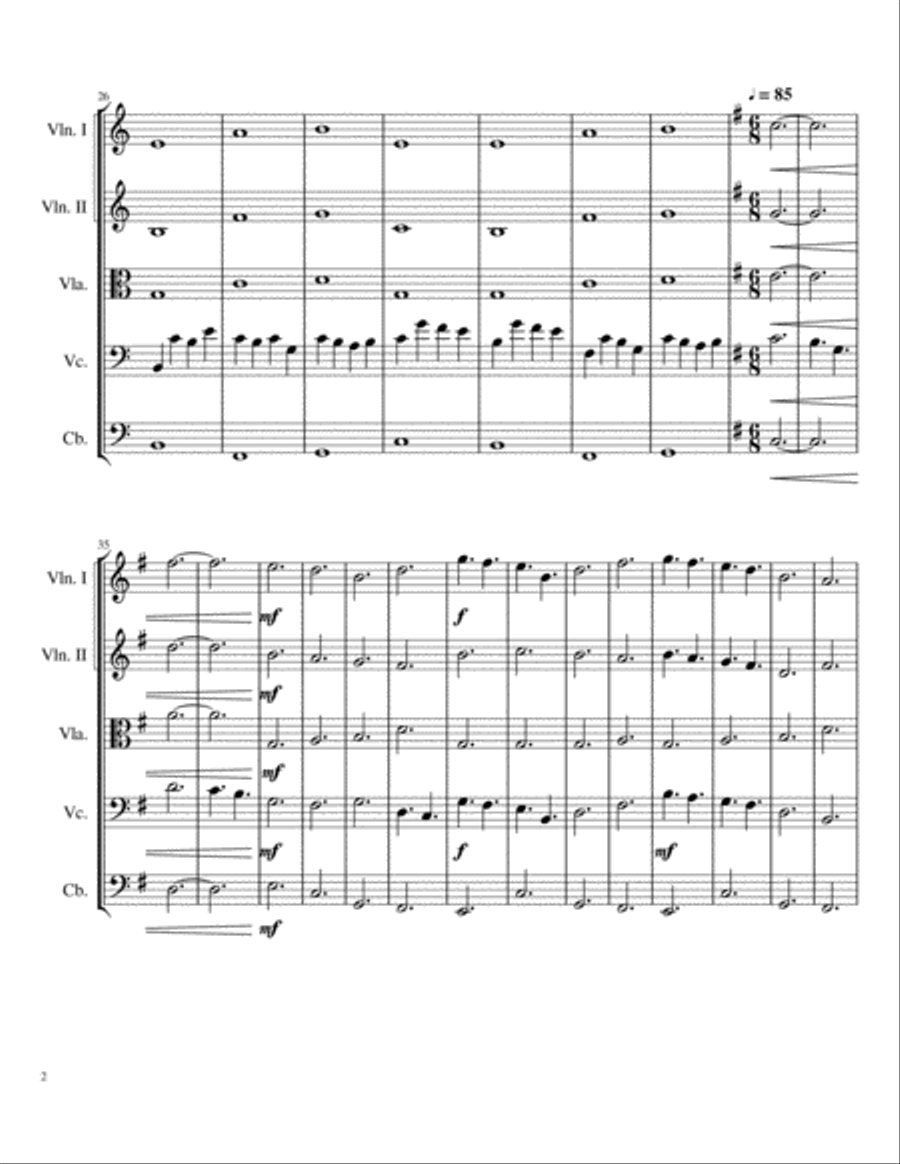 Goodbye String Orchestra scores gallery preview page 3