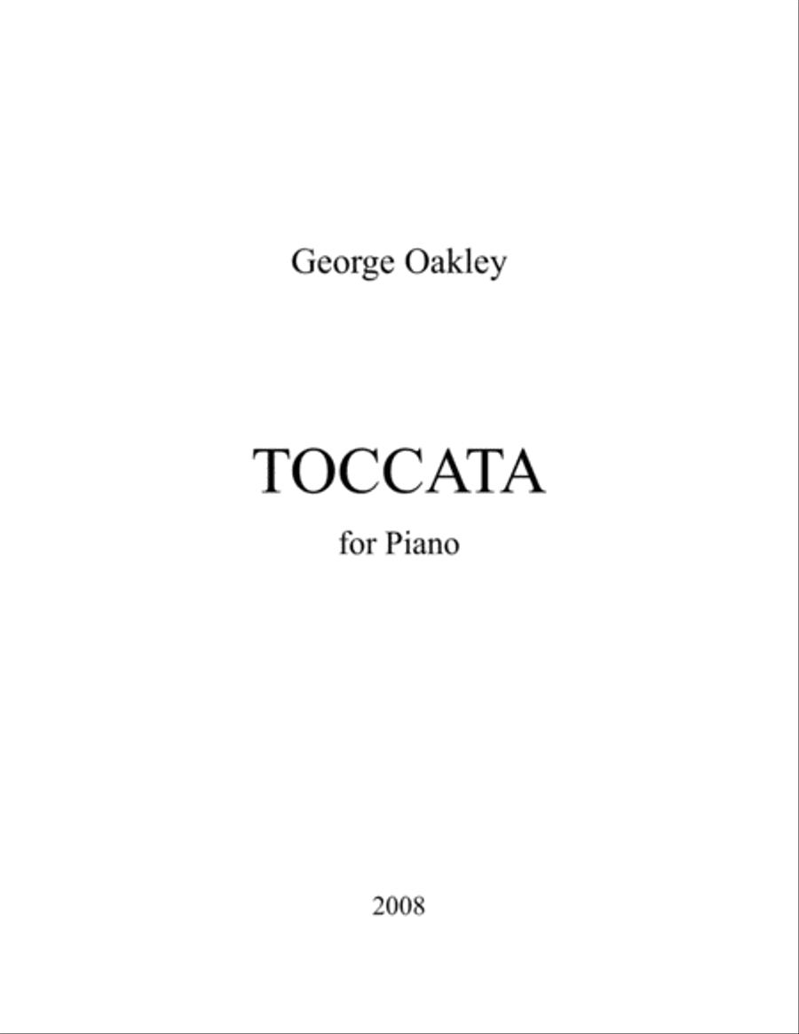 Toccata Toccata Piano Solo scores gallery preview page 1