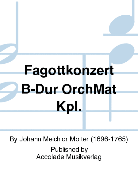 Fagottkonzert B-Dur OrchMat Kpl.