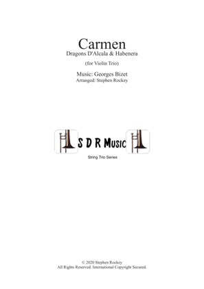 Book cover for Carmen: 2 Pieces for Violin Trio