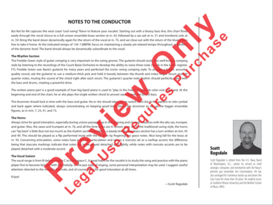 But Not for Me Jazz Ensemble scores gallery preview page 3