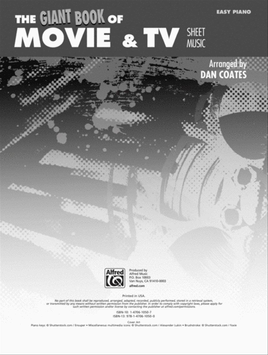 The Giant Book of Movie & TV Sheet Music Easy Piano scores gallery preview page 2