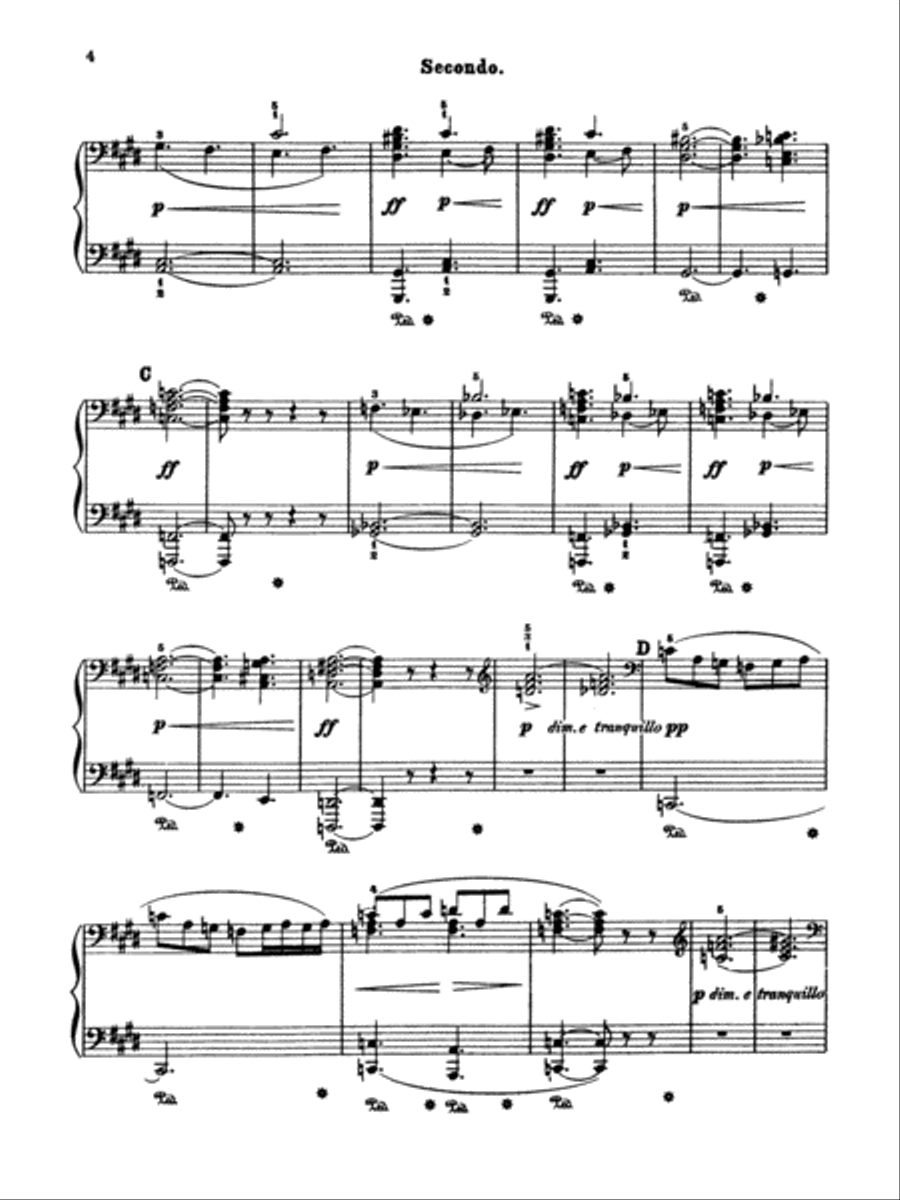 Grieg: Peer Gynt Suite, No. 1, Op. 46 Piano Duet scores gallery preview page 3