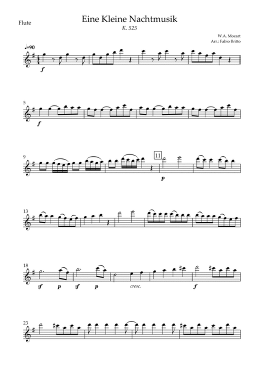 Eine kleine Nachtmusik (W.A. Mozart) for Woodwind Quartet (Simplified) image number null