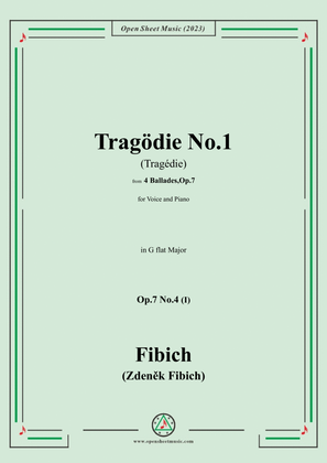 Fibich-Tragödie No.1,in G flat Major
