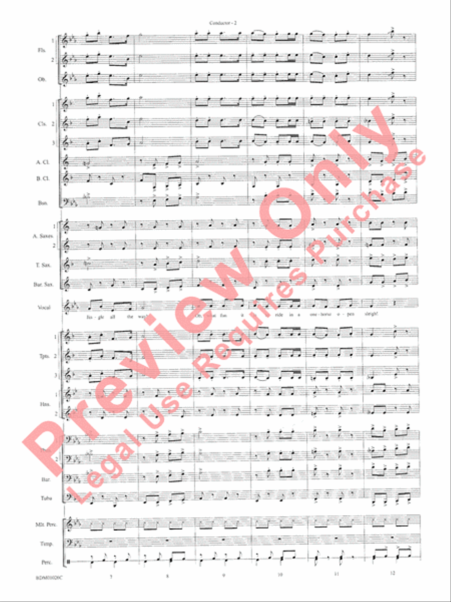The Ultimate Christmas Sing-Along Concert Band scores gallery preview page 4