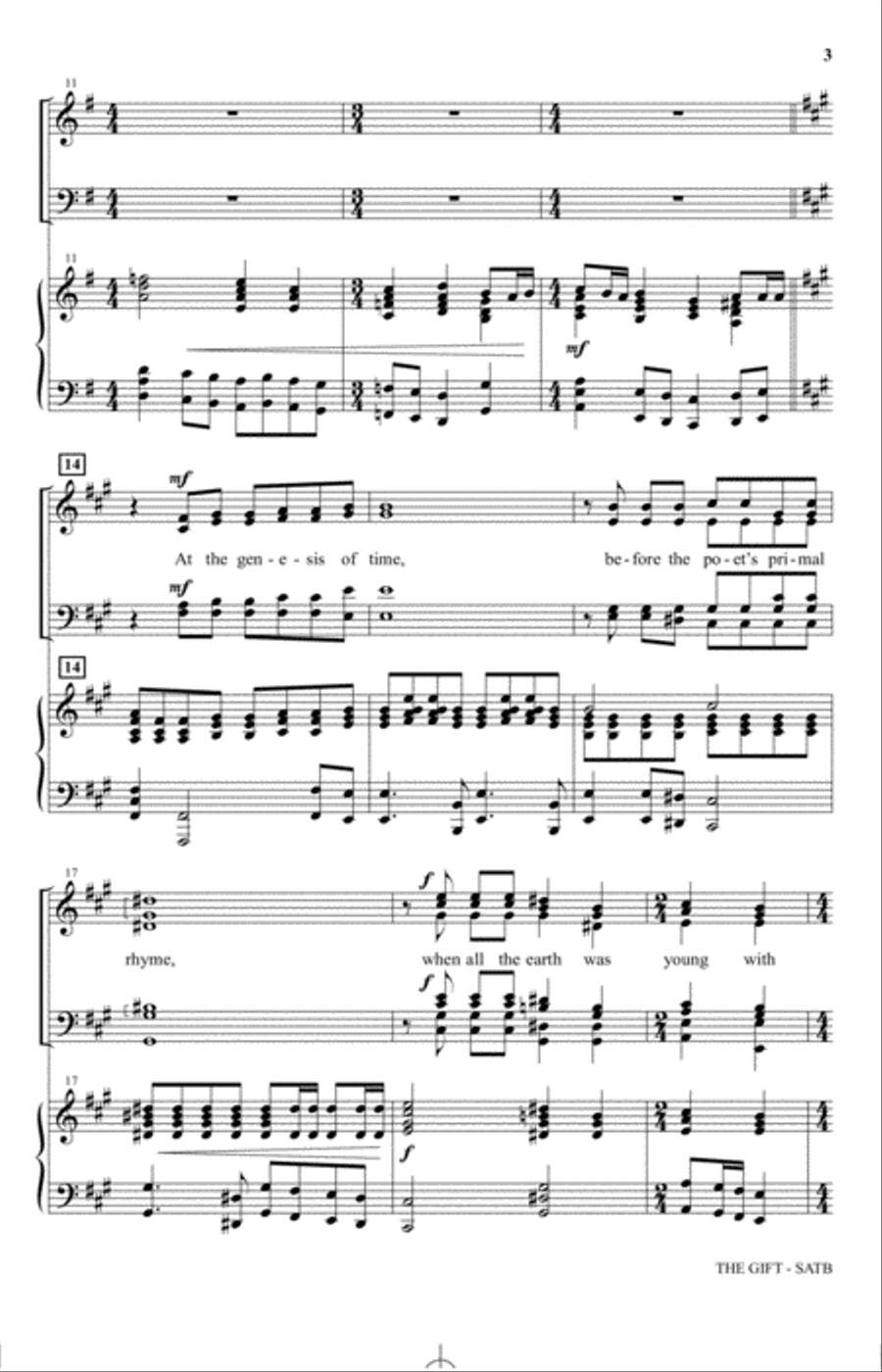 The Gift The Gift 4-Part scores gallery preview page 2