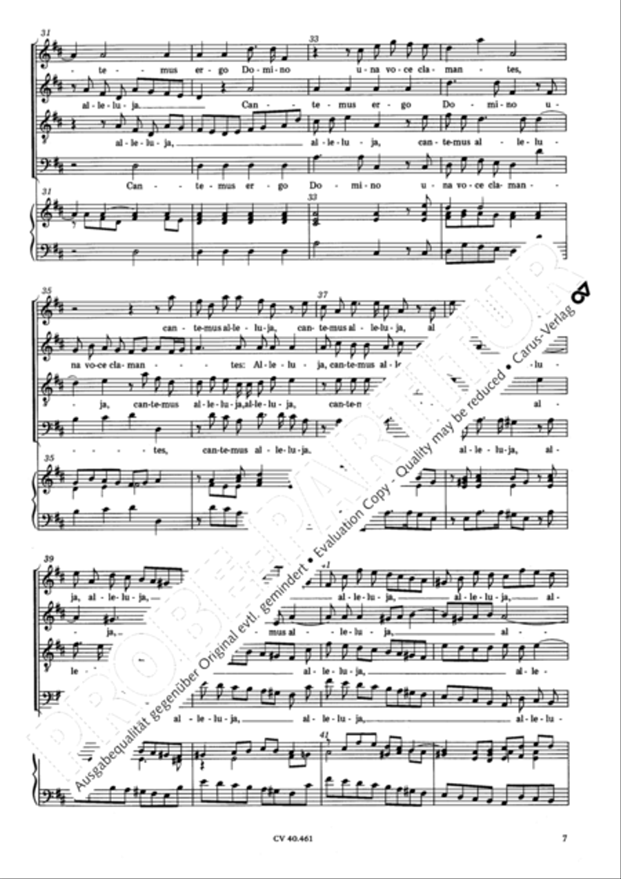 Benedictus sit Deus Pater 4-Part scores gallery preview page 8