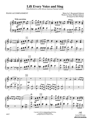 Lift Every Voice and Sing: Piano Accompaniment