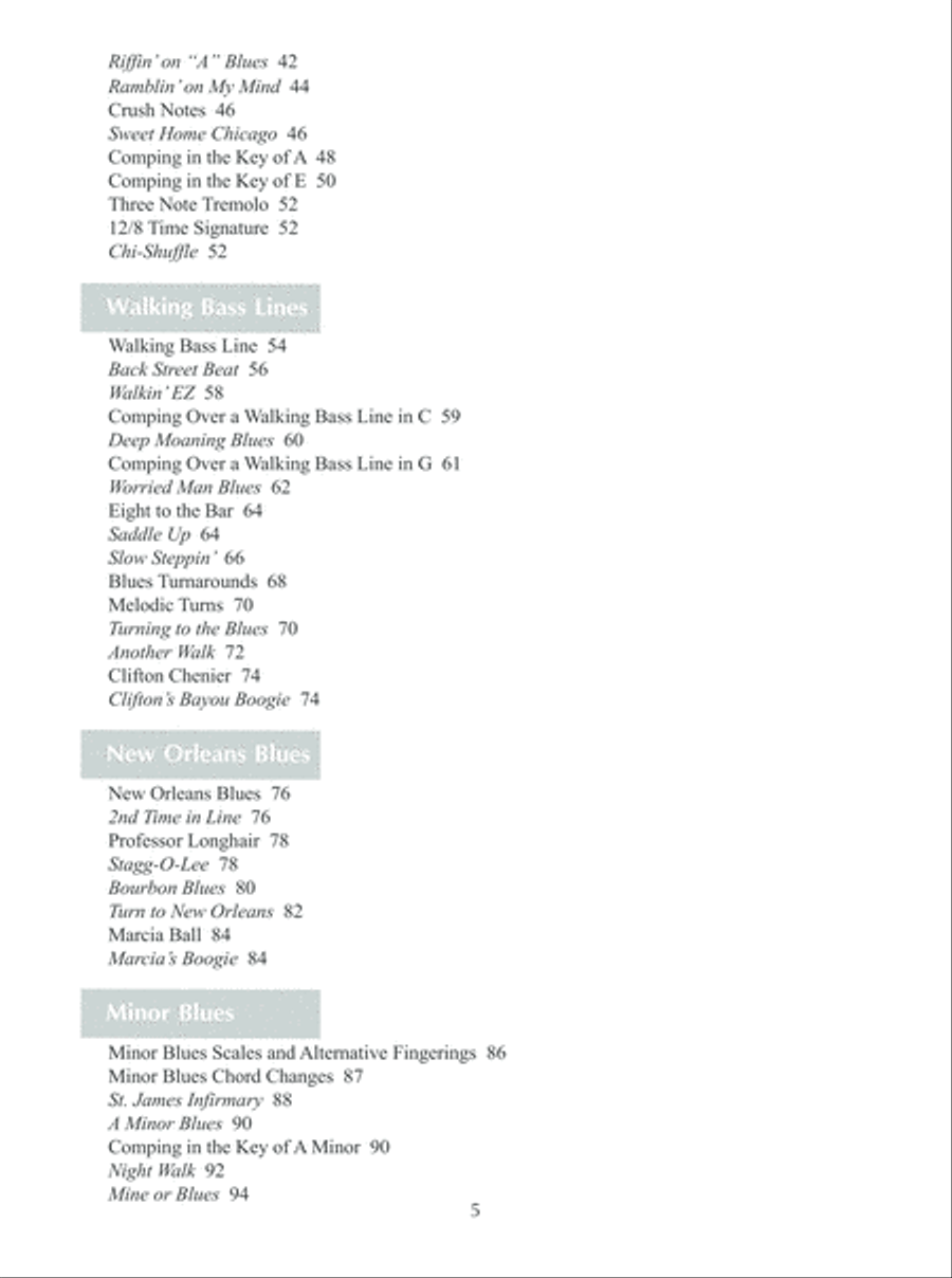 Learn Blues Accordion Accordion scores gallery preview page 6