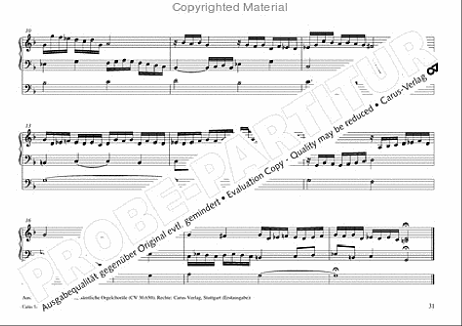 Freiburger Orgelbuch: Stammteil Organ Solo scores gallery preview page 32