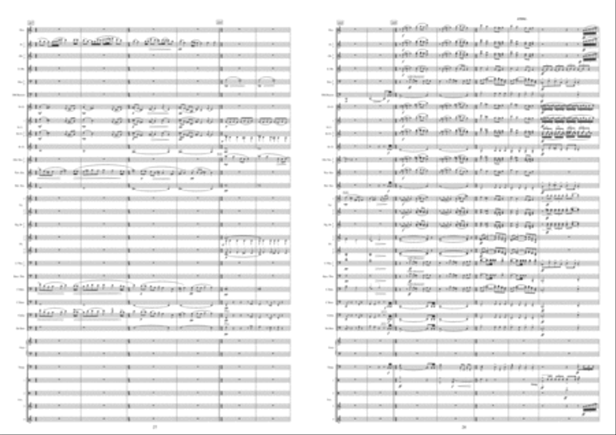 Symphony No. 2: States Of Mind, Opus 87 Concert Band scores gallery preview page 15