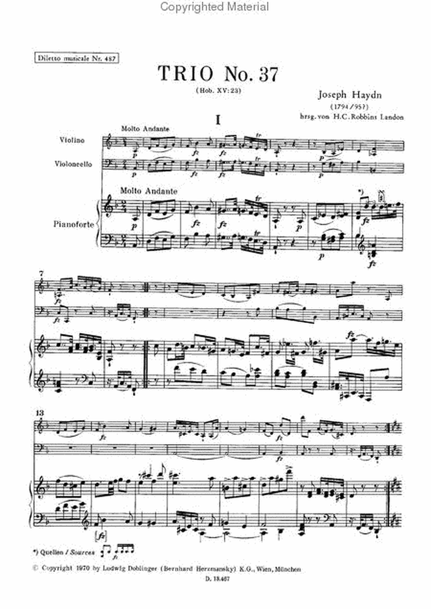 Klaviertrio Nr. 37 d-moll
