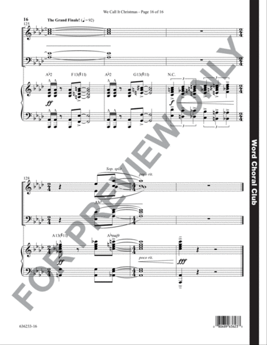 We Call It Christmas - Anthem Choir scores gallery preview page 17