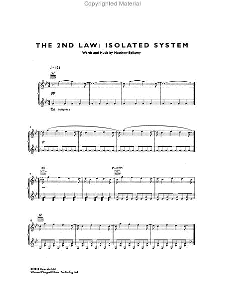 Muse - The 2nd Law Muse - The 2nd Law Piano, Vocal, Guitar scores gallery preview page 5