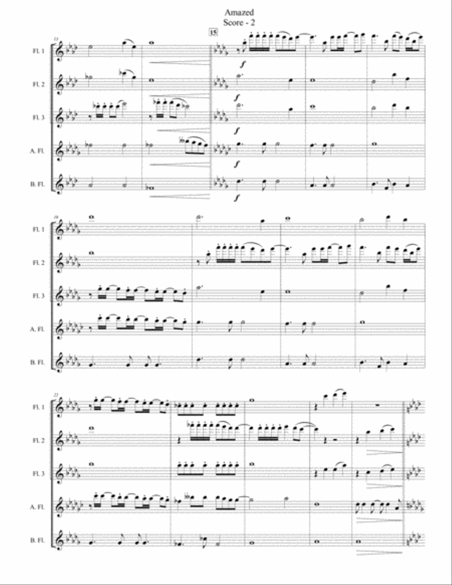 Amazed Amazed Woodwind Quintet scores gallery preview page 2