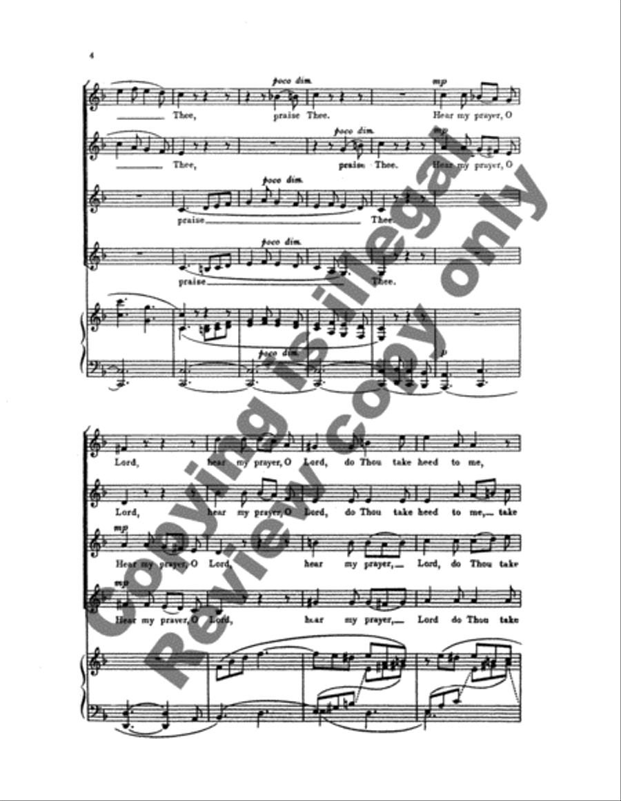 Blessed Are They that Dwell in Thy House, Op. 12 SSAA scores gallery preview page 10