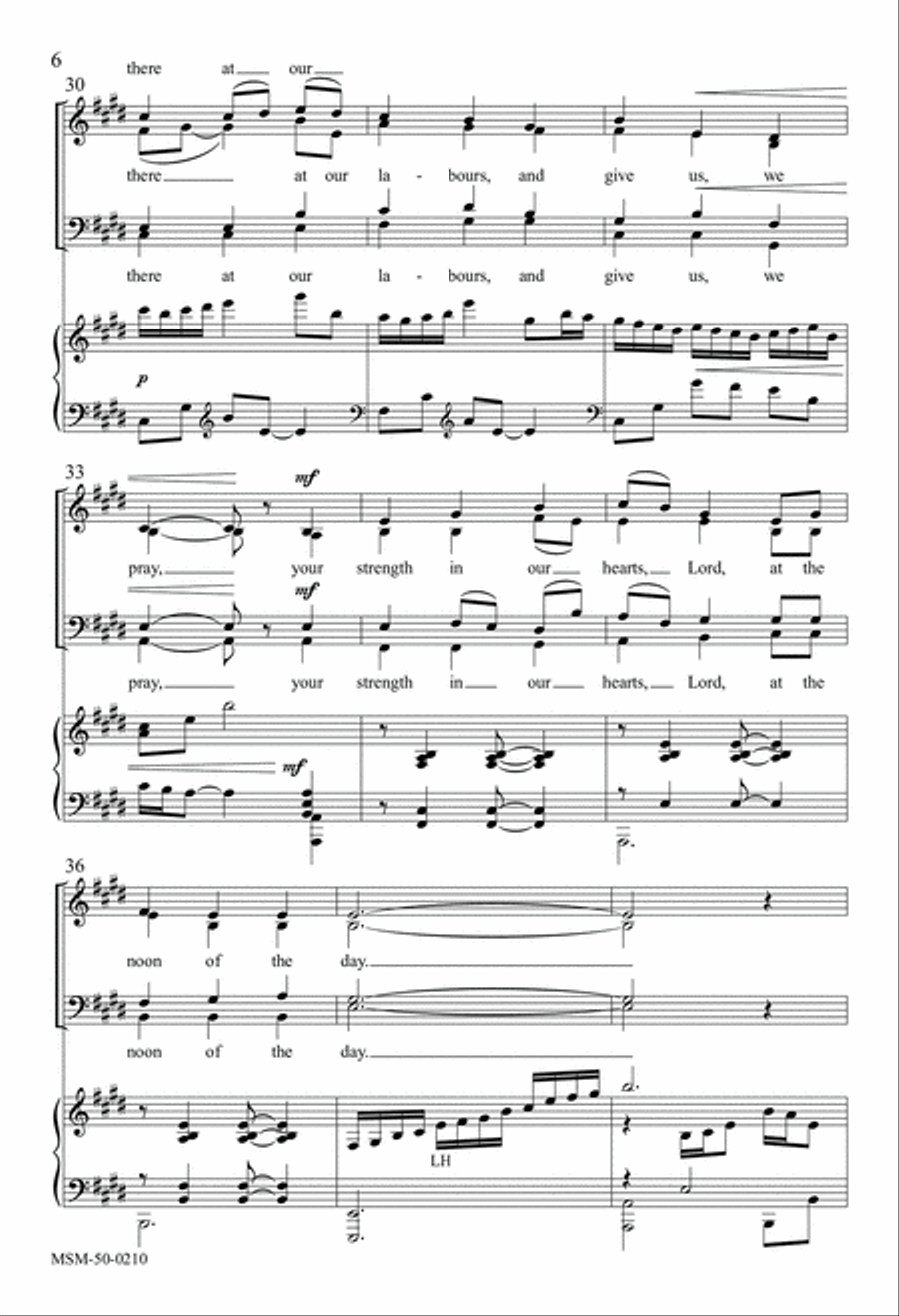 Lord of All Hopefulness 4-Part scores gallery preview page 6