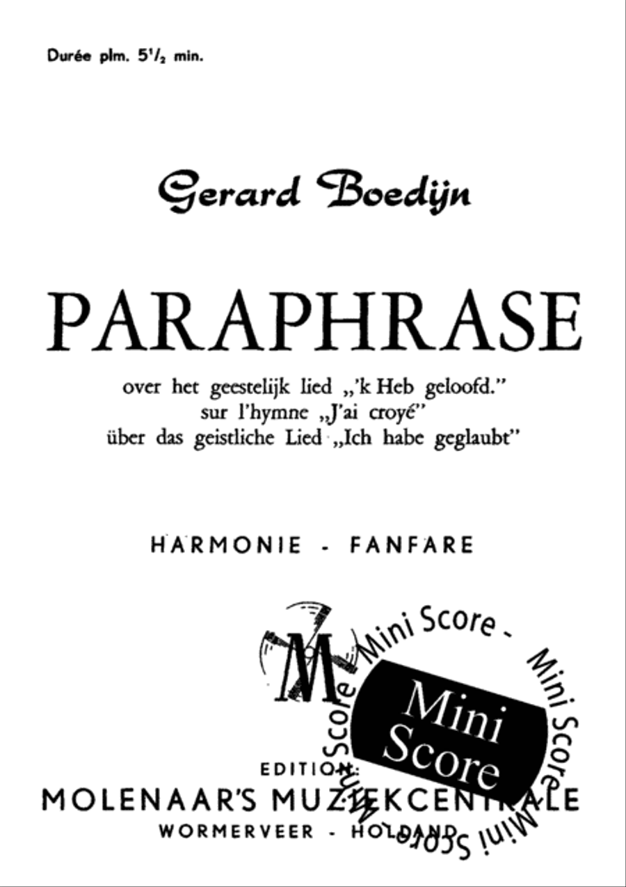 Ik Heb Geloofd Fanfare Band scores gallery preview page 3