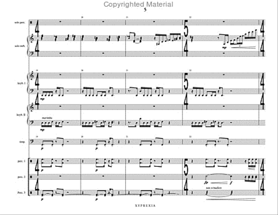 Xyprexia Percussion Ensemble scores gallery preview page 6