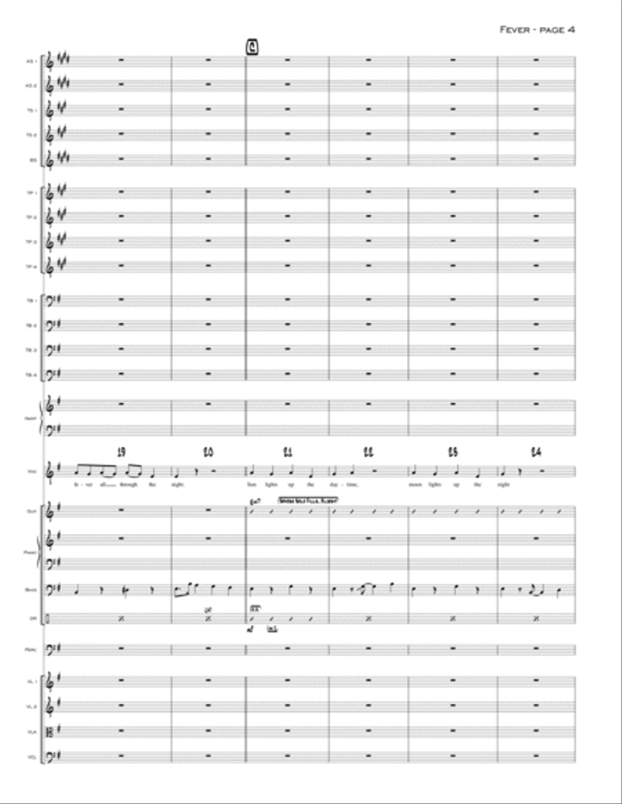 Fever Jazz Ensemble scores gallery preview page 4
