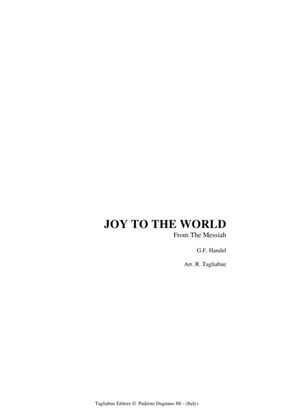 Book cover for JOY TO THE WORLD - From Messiah - Arr. for SATB Choir and Organ