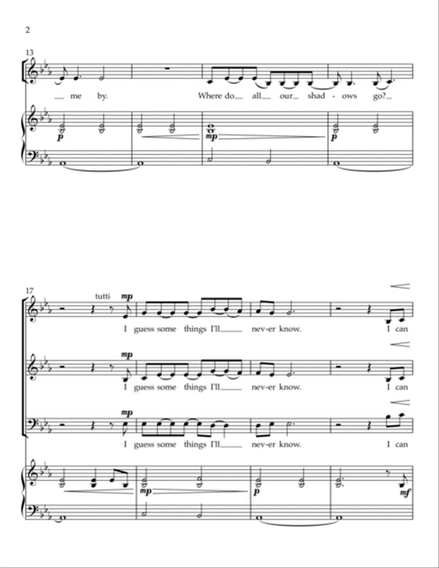 Some Things I'll Never Know 3-Part scores gallery preview page 2
