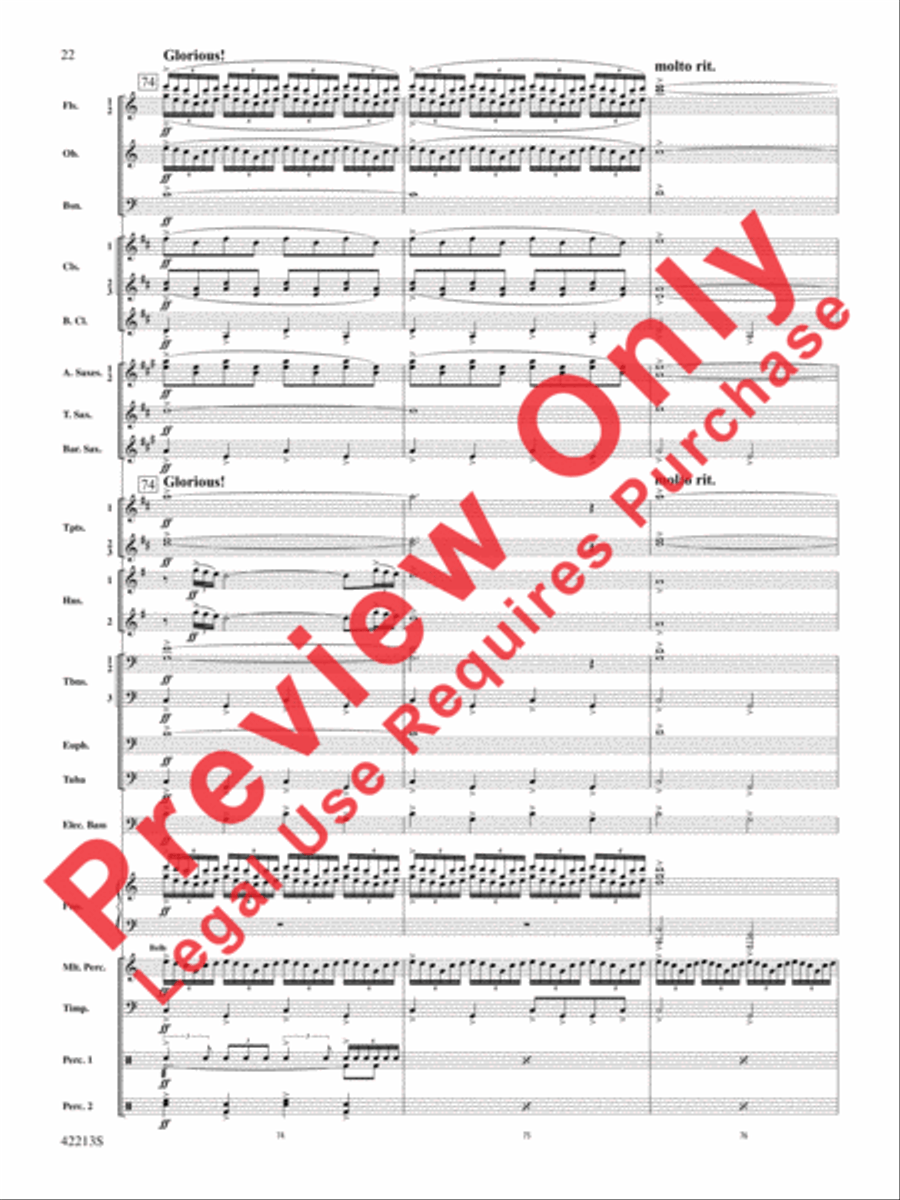 At the Movies with Hans Zimmer Concert Band scores gallery preview page 23
