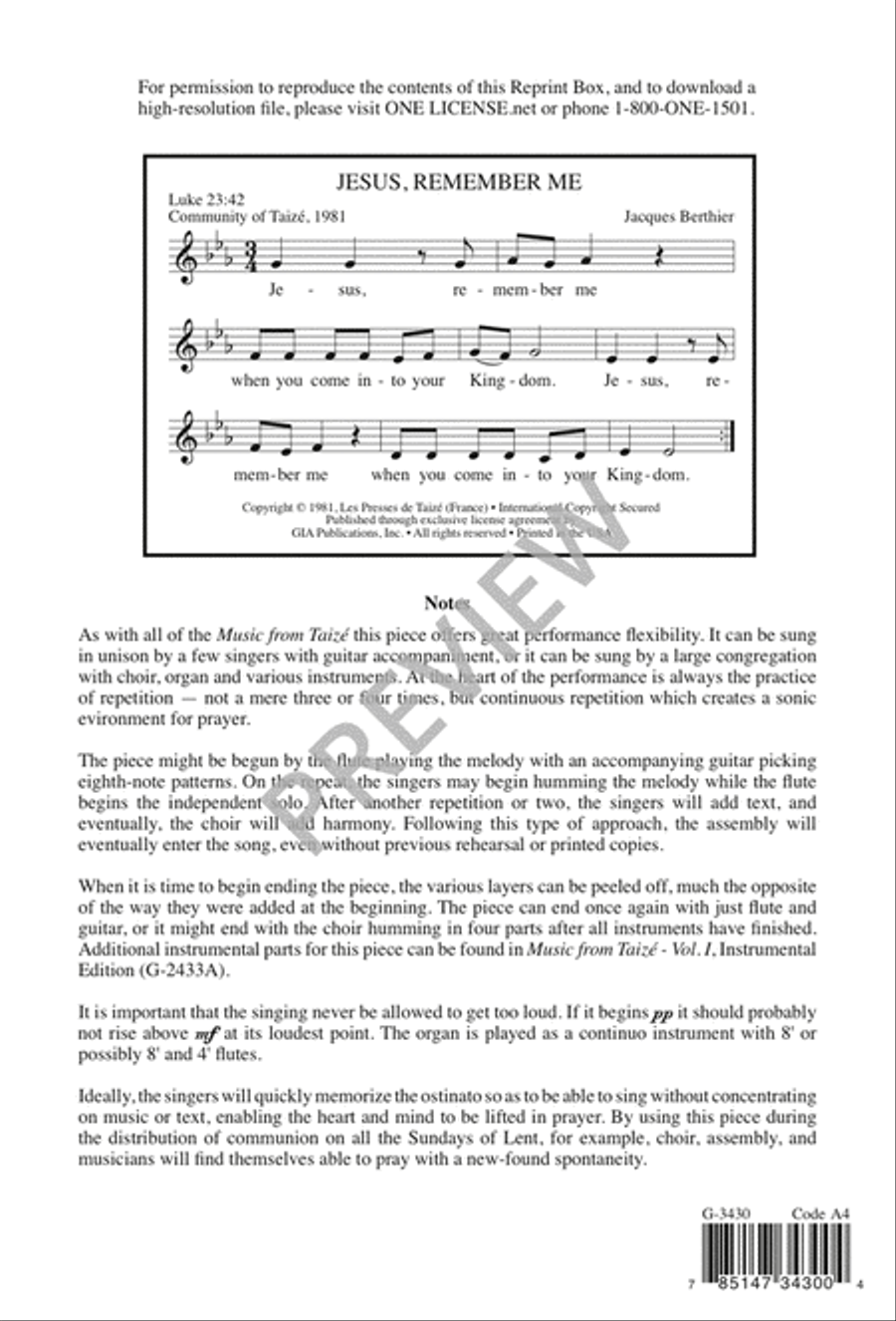 Jesus, Remember Me 4-Part scores gallery preview page 5