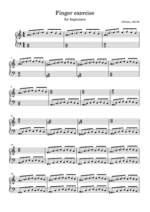 Finger exercise for piano beginners-edb26