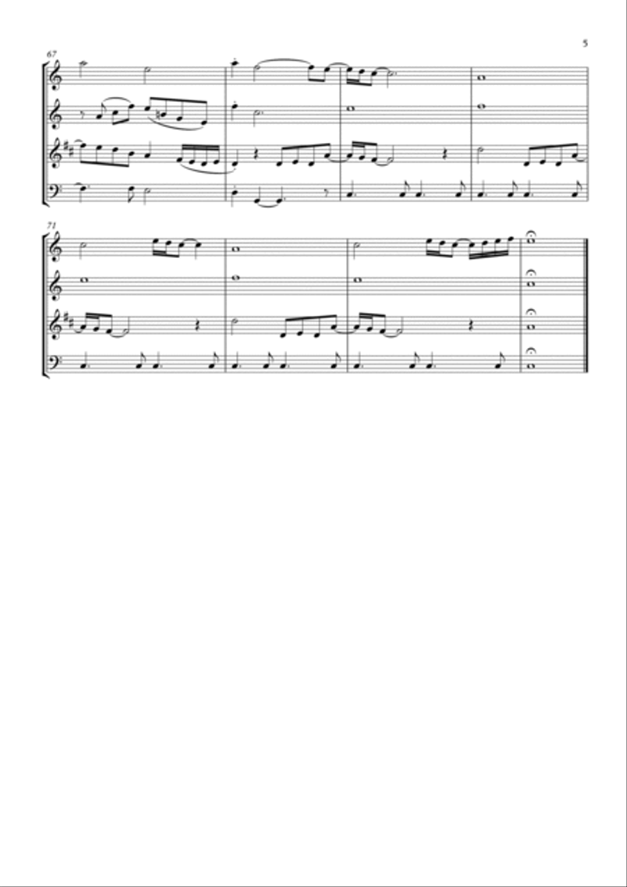 You've Got A Friend Woodwind Quartet scores gallery preview page 5