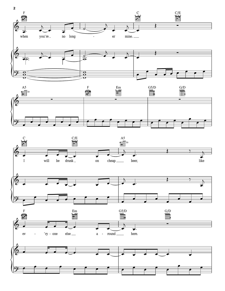 Tower (Don't Look Down) Acoustic Guitar scores gallery preview page 2